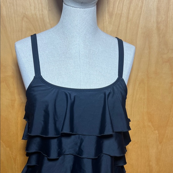 Black Ruffled Swimsuit - Picture 4 of 15